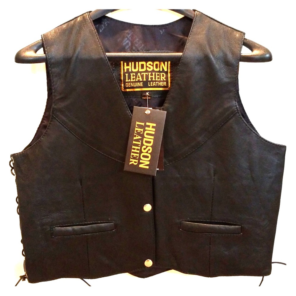 HUDSON LEATHER VEST - WOMENS